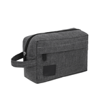 Toiletry bag with front compartment and handle