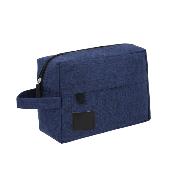 Toiletry bag with front compartment and handle