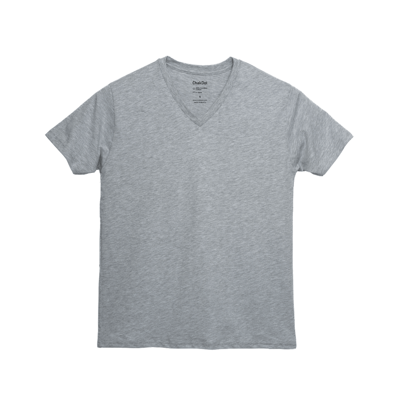 100% Combed Cotton V-Neck Men T-Shirt