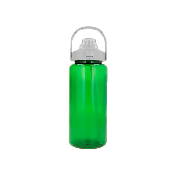 Lid and Straw Plastic Cylinder