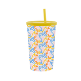 32 oz Inmold Lid & Straw Party Cup